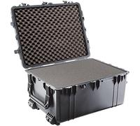 PELI 1630 Maleta Trolley de Polipropileno para el Transporte de mate148L de producción de Foto y vídeo, IP67 estanca, 236L de Capacidad, Fabricada en EE.UU., con Espuma Personalizable, Color Negro