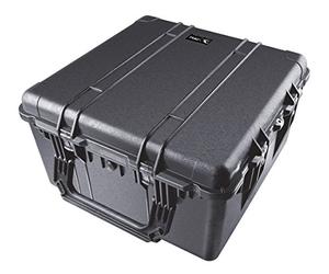 PELI 1640 Maleta de Transporte técnico con Ruedas robustas y asa Extensible para cámaras y Drones, IP67 estanca e Impermeable al Polvo, 130L de Capacidad, Fabricada en EE.UU., sin Espuma, Color Negro