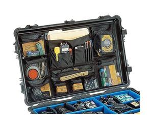 PELI 1659 Organizador de Tapa para Fotografía, Accesorio Original para Maletas Protector, Compatible 1650 (Se Vende por Separado), Color: Negro