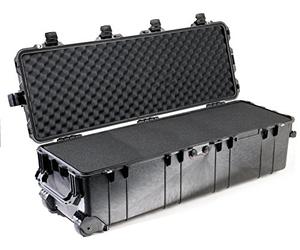 PELI 1740 Maleta Protectora Larga para trípodes, Rifles y taladros de perforación, IP67 estanca e Impermeable al Polvo, 105L de Capacidad, Fabricada en EE.UU., con Espuma Personalizable, Color Negro