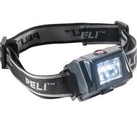 Peli 2610Z0 Linterna LED frontal con certificado de seguridad ATEX Zona 0, para bomberos y uso industrial, Resistente al agua IPX4, 47h de autonomía, Color: Negro