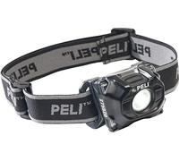 Peli 2755Z0 Linterna Frontal ATEX Zona 0 para uso en áreas con alto riesgo de explosión, para bomberos y uso industrial, IP54 resistente al polvo y al agua, 115 Lúmenes, Color: Negro
