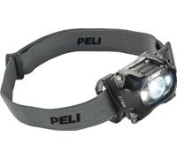 PELI 2760 Linterna LED Frontal con visión Nocturna y de Haz Luminoso múltiple, para Uso Industrial, mecánicos, Servicios de Rescate, Resistente al Agua IPX4, 289 Lúmenes, Color: Negro