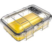 PELI M40 Micro Case - Caja Protector Pequeña; Protección Superior para Equipos Valiosos y Herramientas Compactas; Resistente al Agua, al Polvo y a los Golpes; Volumen 1L; Amarillo/Transparente