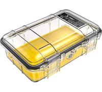 PELI M50 Micro Case - Caja pequeña de protección Superior para Equipos valiosos y Herramientas compactas; Resistente al Agua, al Polvo y a los Golpes; Volumen 1 litro; Color: Amarillo/Transparente