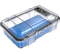 PELI M50 Micro Case - Caja pequeña de protección Superior para Equipos valiosos y Herramientas compactas; Resistente al Agua, al Polvo y a los Golpes; Volumen 1 litro; Color: Azul/Transparente