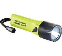 PELI StealthLite 2460Z1 Linterna LED con certificado de seguridad ATEX Zona 1, Impermeable IPX7, 181 Lúmenes, Color: amarillo