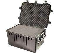 PELI Storm IM3075 Contenedor de Transporte Robusto con Ruedas para Equipos frágiles Profesionales, Resistente al Agua, 181L de Capacidad, Fabricado en EE.UU., con Espuma Personalizable, Color Negro