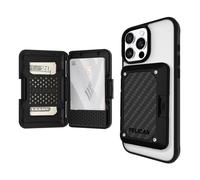 Pelican - Cartera magnética para iPhone [tarjetero] [bloqueo RFID] billetera MagSafe resistente MIL-STD a presión - Cartera magnética dura desmontable para iPhone 15 Pro Max/14 Pro Max/13 Pro Max/12 -