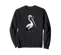 Pelican con gafas de sol - Funny Bird Ocean Beach Birding Sudadera