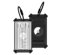 Pelican Etiqueta de Equipaje, Soporte para Apple AirTag, Resistente a los arañazos y Placa de Acero Reforzada con Placa de Acero, Funda AirTag con Etiqueta de Nombre y Bucle de Acero Inoxidable,