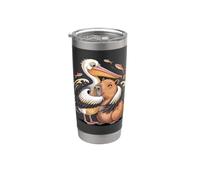 Pelican Hug Capybara Sea Bird Cute Lover Vaso térmico de acero inoxidable de doble pared