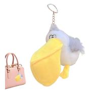 Pelican Plush Keychain - Cute Bird Doll Pendant | Soft Animal Bag Charm