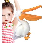 Pelican Plush - Océano Relleno de algodón Resistente, Juguete para pájaros, Protector de muñeca Decorativo Kawaii Realista, Suave de Vida Silvestre, Cubierta a Prueba de Polvo, Regalo para guar