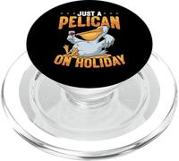 Pelican Wine Lover Design para Amantes de los pelícanos navideños PopSockets PopGrip para MagSafe