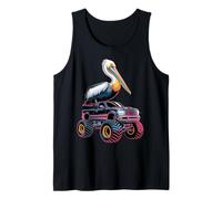 Pelícano en Monster Truck Camiseta sin Mangas