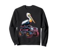 Pelícano en Monster Truck Sudadera