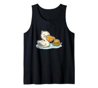 Pelícano Hamburguesa De Dibujos Animados Camiseta sin Mangas