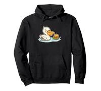 Pelícano Hamburguesa De Dibujos Animados Sudadera con Capucha