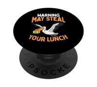 Pelícano Roba tu Almuerzo Divertido Amante Pelícano PopSockets PopGrip Adhesivo