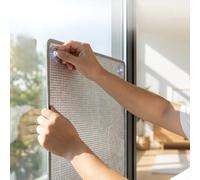 Película Aislante de Aluminio de Doble Capa, Cubierta de Ventana de Control de Calor, Barrera Térmica Autoadhesiva, Protección UV Para Ventanas de Oficina, Techo, Casa(50x175cm)