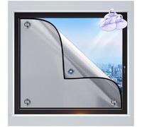 Película Aislante De Aluminio, Lámina De Ventanas Blackout Total, Película De Ventanas Reflectante Anti-uv, Película De Protección Solar Privacidad Para Ventanas De Cristal,WxH-100x160cm/39*63in