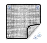 Película Aislante de Aluminio para Ventanas, Película de Aislamiento térmico con ventosas, Lámina de Control térmico, Películas de Protección Solar para Caravana 30x30cm a 160x200cm(90x130cm)