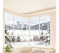 Película Aislante de Plástico Reutilizable para Ventanas, Cubierta Térmica Transparente Lista para Instalar, Kit de Aislamiento para Ventanas para El Invierno(Blanco,80x140cm)