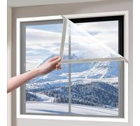 Película Aislante, Kit de Película de Aislamiento de Ventana para Invierno, Barrera Contra Polvo, Cubierta Transparente, para Térmico a Prueba de Frío Invernar(100x180 cm(39x71"))