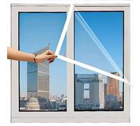 Película Aislante para Ventanas, 80x120cmlámina de Aislamiento para Ventanas en Invierno, Protege Del Frío y el Polvo, Preserva el Calor, Para Salon Balcón, Reutilizable(80x125cm)