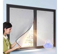 Película Aislante para Ventanas, Protector Solar para Balcony Película Reflectante de Privacidad vinilos para Cristales Cocina Anti UV de Aluminio para Ventana Interior o Exterior(50X50CM/20X20IN)