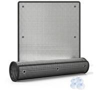 Película Aislante Térmico de Lámina de Aluminio, Película Reflectante Calor para Ventanas con Ventosas, Películas Opacas Protector Solar para Hogar Oficina, 9mm(Negro,40x100cm)