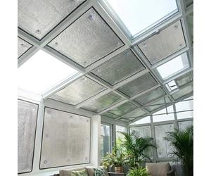 Película Aislante Térmico Ventanas de Aluminio Con Ventosa, Lámina de Privacidad para Ventanas, Películas Reflectante Protector Solar Y Blackout, para Veranda Camper(120x190cm)