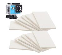 Película antivaho para cámara deportiva y almohadilla seca - 12 insertos ligeros reutilizables | Accesorios fotográficos para condiciones húmedas y brumosas, accesorios básicos para cámara impermeable