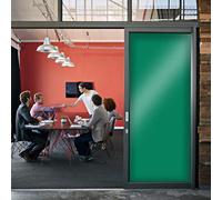 Película Autoadhesiva Opaca y Ocultadora para Ventana y Cristales, Anti Miradas del Exterior, Verde Nenúfar, Anchura 1,52 m, en Rollo