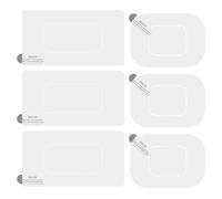 Película autoadhesiva para parabrisas - Protector electrostático transparente | Lote de 6 soportes para cámara de salpicadero | Fijación limpia y sin residuos | Accesorio de protección de superficie p