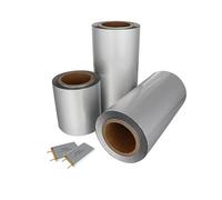 Película compuesta de aluminio y plástico de alta barrera for encapsulación de litio | Rollo de 5m | Propiedades de autocuración(0.113x400mm)
