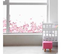 Película con Ventana antimirada, diseño de Flores de Cerezo, Adhesivo para Ventanas y Puertas de Ducha, 40 x 100 cm