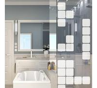 Película con Ventana antimirada, Juegos de Cubos - Adhesivo Decorativo para Ventana y Puerta de Ducha, 115 x 35 cm