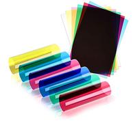 Película de acetato plástico transparente de gel para manualidades, tamaño A3 y varios colores (60 hojas)