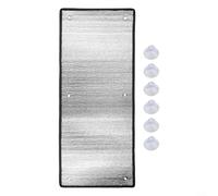 Película de aluminio de doble capa para aislamiento térmico, control solar y calor reflectante para techo y sombreado de banda, película de privacidad de 6 mm de grosor (dobladillo de 40 x 100 cm)