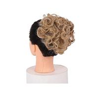 Película de cabello de mujer Corto y desordenado Plato rizado Extensión de moño Sintético Updo Postizos Peines for el cabello Clip en cola de caballo Scrunchie Moño Bandeja Cola de caballo Pieza de ca
