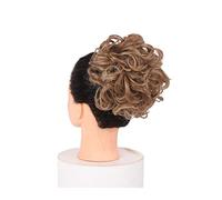 Película de cabello de mujer Corto y desordenado Plato rizado Extensión de moño Sintético Updo Postizos Peines for el cabello Clip en cola de caballo Scrunchie Moño Bandeja Cola de caballo Pieza de ca
