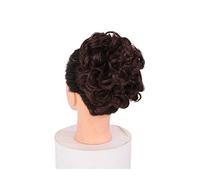 Película de cabello de mujer Corto y desordenado Plato rizado Extensión de moño Sintético Updo Postizos Peines for el cabello Clip en cola de caballo Scrunchie Moño Bandeja Cola de caballo Pieza de ca
