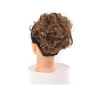 Película de cabello de mujer Corto y desordenado Plato rizado Extensión de moño Sintético Updo Postizos Peines for el cabello Clip en cola de caballo Scrunchie Moño Bandeja Cola de caballo Pieza de ca