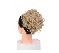 Película de cabello de mujer Corto y desordenado Plato rizado Extensión de moño Sintético Updo Postizos Peines for el cabello Clip en cola de caballo Scrunchie Moño Bandeja Cola de caballo Pieza de ca