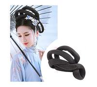 Película de cabello de mujer Peluca antigua china sintética, tocado Hanfu, moño for el pelo, tocado Retro elegante, accesorios for pelucas de Cosplay for mujeres chinas antiguas Fascia(VM26)