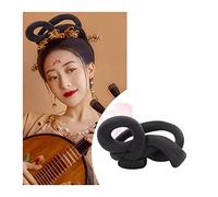 Película de cabello de mujer Peluca antigua china sintética, tocado Hanfu, moño for el pelo, tocado Retro elegante, accesorios for pelucas de Cosplay for mujeres chinas antiguas Fascia(VM41)