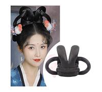 Película de cabello de mujer Peluca antigua china sintética, tocado Hanfu, moño for el pelo, tocado Retro elegante, accesorios for pelucas de Cosplay for mujeres chinas antiguas Fascia(VM27)
