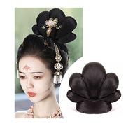 Película de cabello de mujer Peluca antigua china sintética, tocado Hanfu, moño for el pelo, tocado Retro elegante, accesorios for pelucas de Cosplay for mujeres chinas antiguas Fascia(VM21)